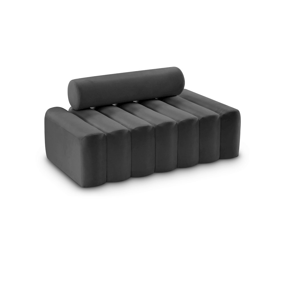 Melody Grey Velvet Loveseat