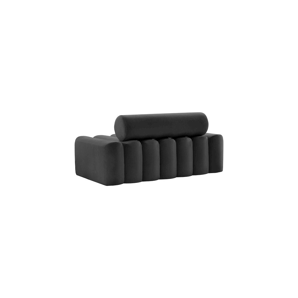 Melody Grey Velvet Loveseat