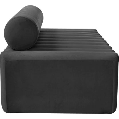 Melody Grey Velvet Sofa
