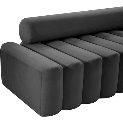 Melody Grey Velvet Sofa