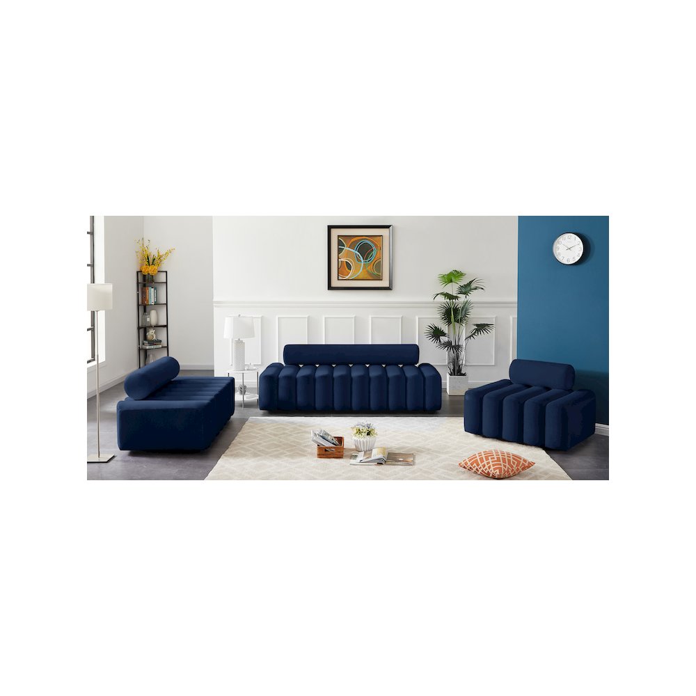 Melody Navy Velvet Chair