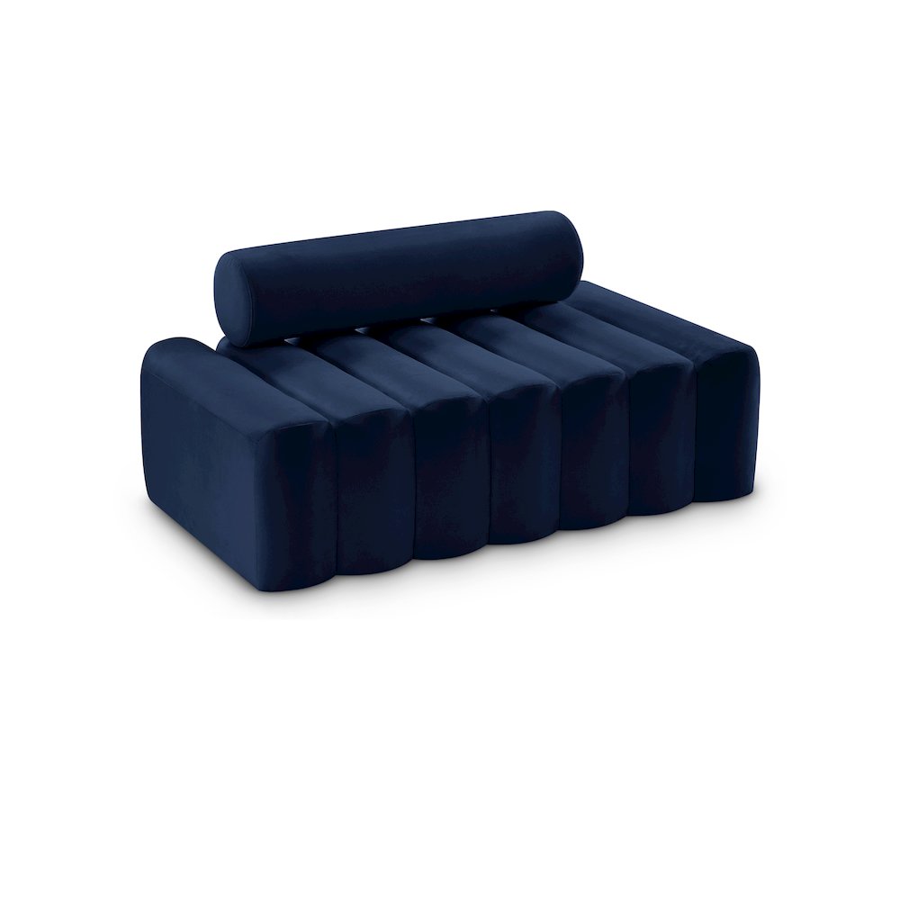 Melody Navy Velvet Loveseat