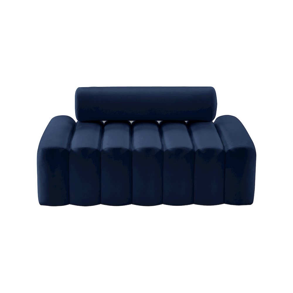 Melody Navy Velvet Loveseat