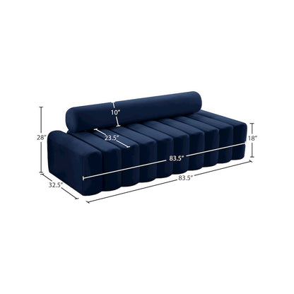 Melody Navy Velvet Sofa
