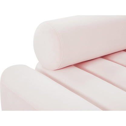 Melody Pink Velvet Loveseat
