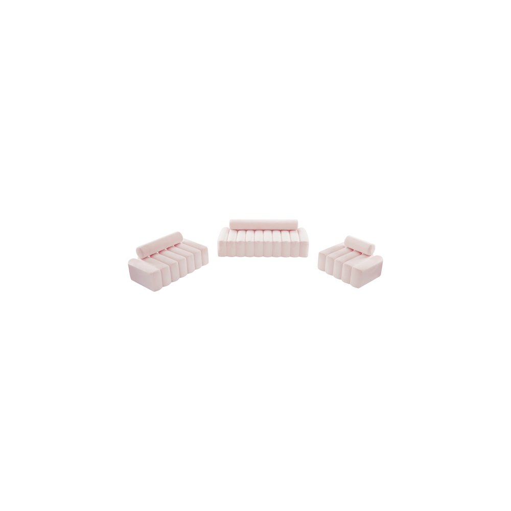 Melody Pink Velvet Sofa
