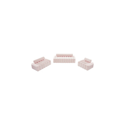 Melody Pink Velvet Sofa