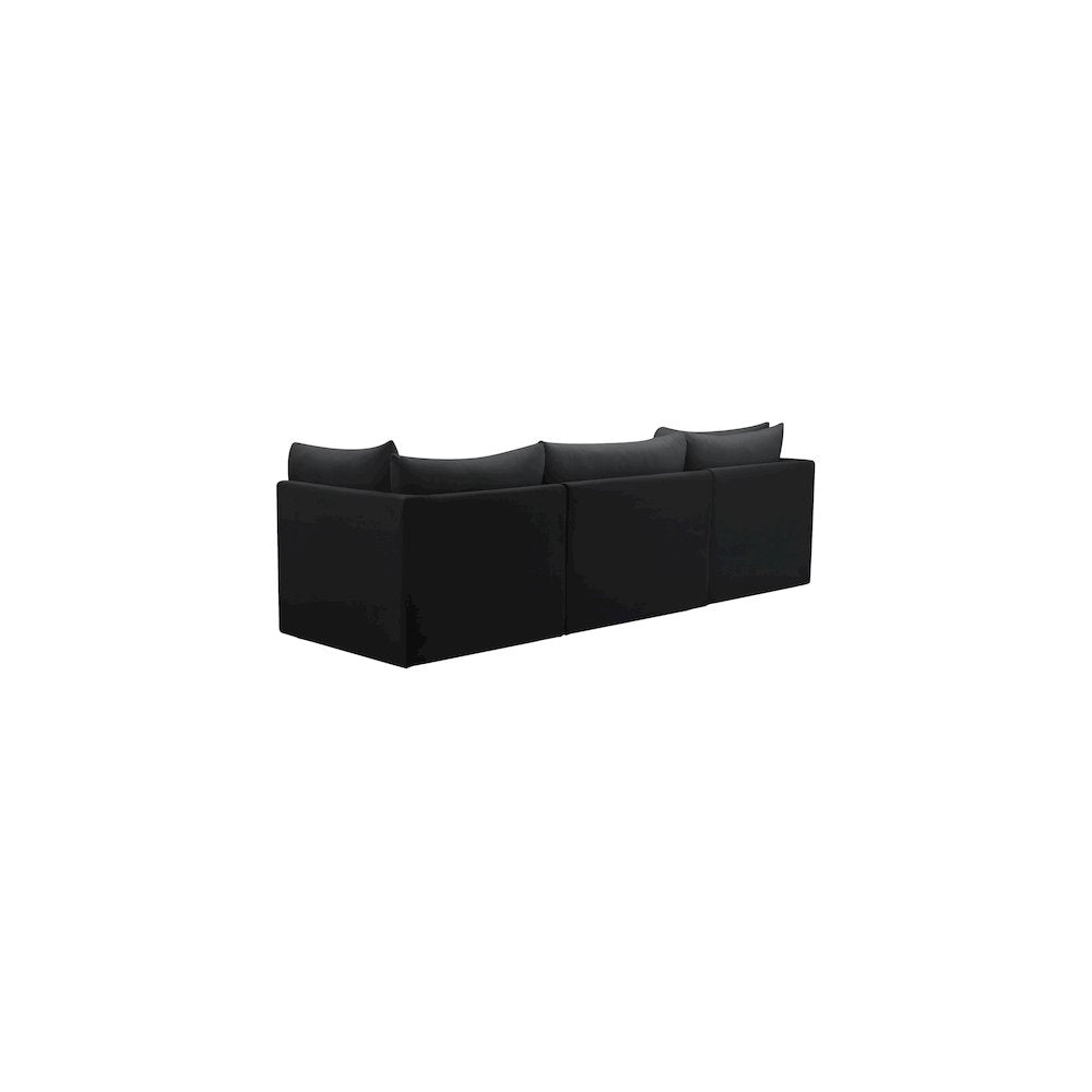 Jacob Black Velvet Modular Sofa