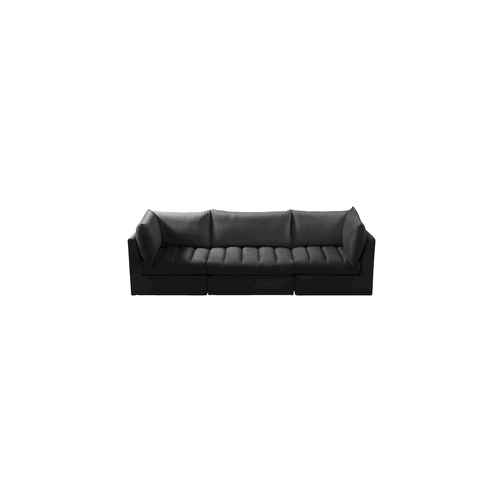 Jacob Black Velvet Modular Sofa