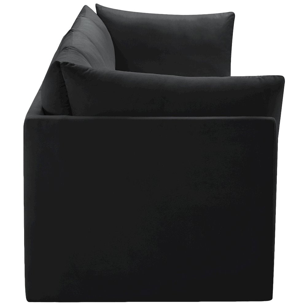 Jacob Black Velvet Modular Sofa