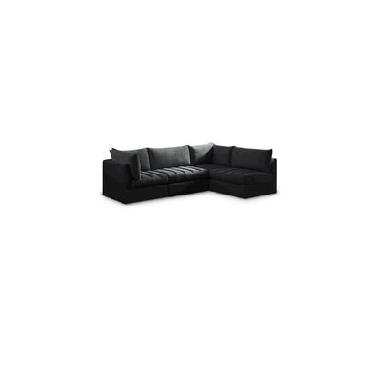 Jacob Black Velvet Modular Sectional