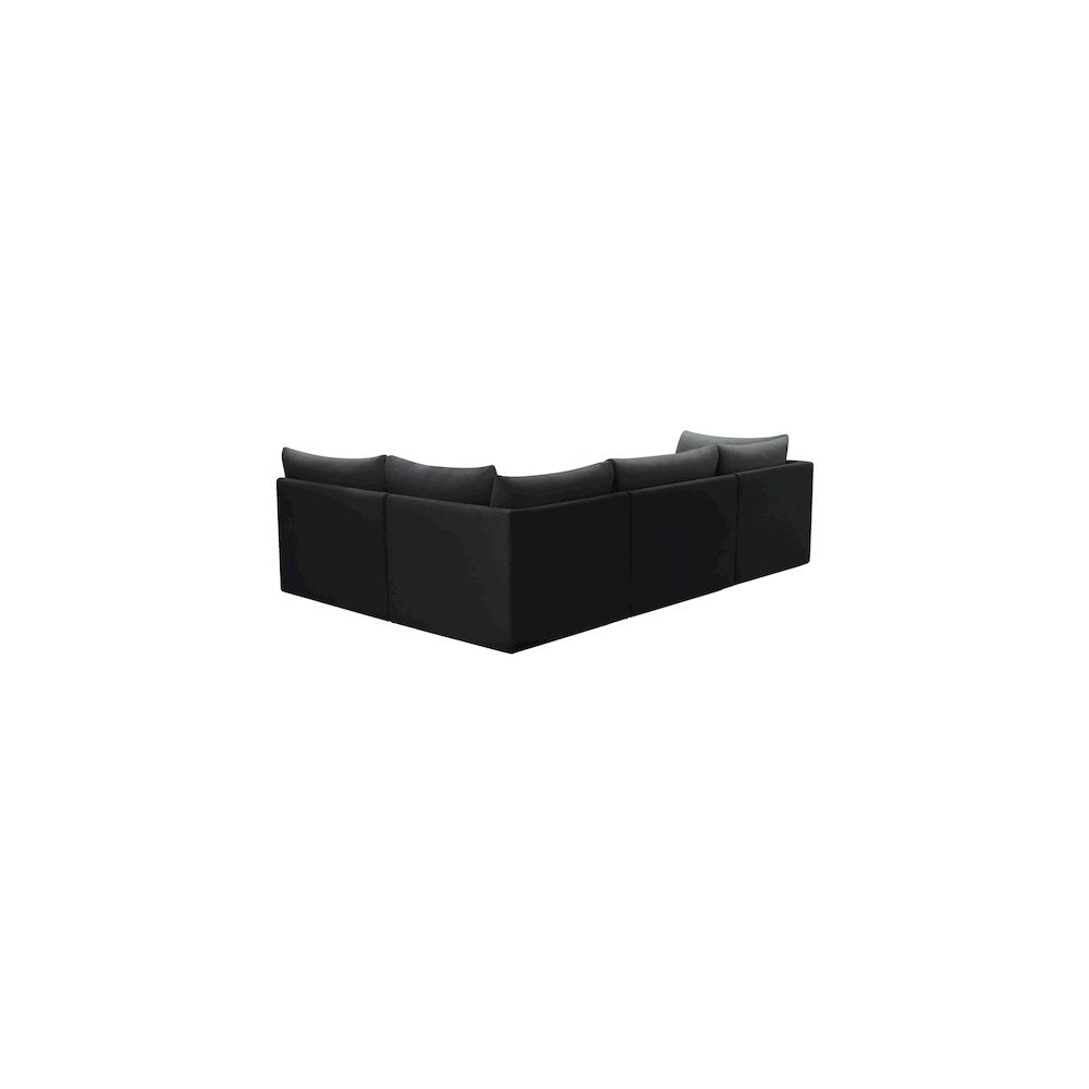 Jacob Black Velvet Modular Sectional