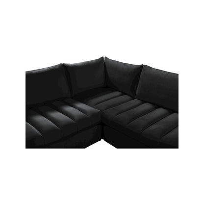 Jacob Black Velvet Modular Sectional