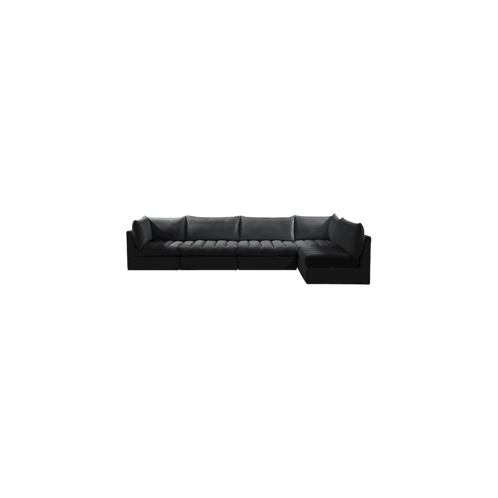 Jacob Black Velvet Modular Sectional