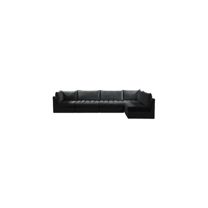 Jacob Black Velvet Modular Sectional