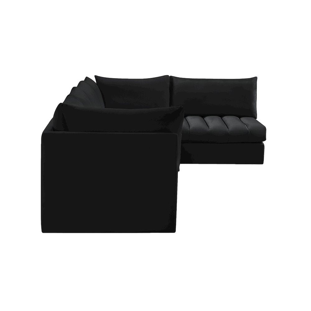 Jacob Black Velvet Modular Sectional