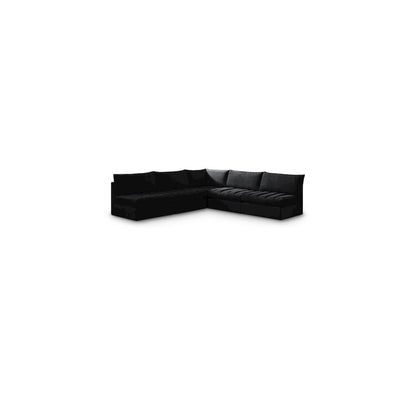 Jacob Black Velvet Modular Sectional