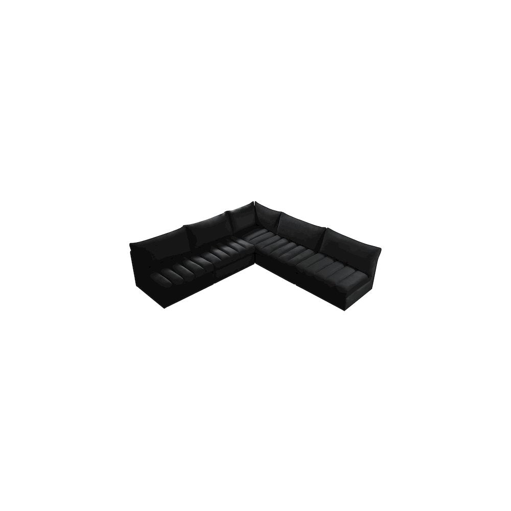 Jacob Black Velvet Modular Sectional