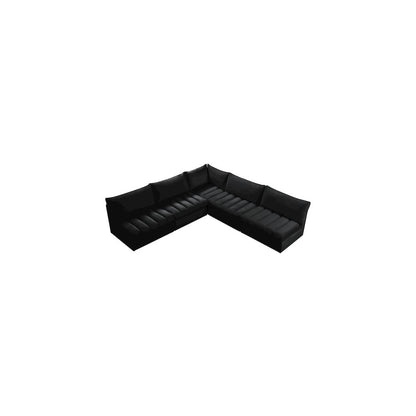 Jacob Black Velvet Modular Sectional