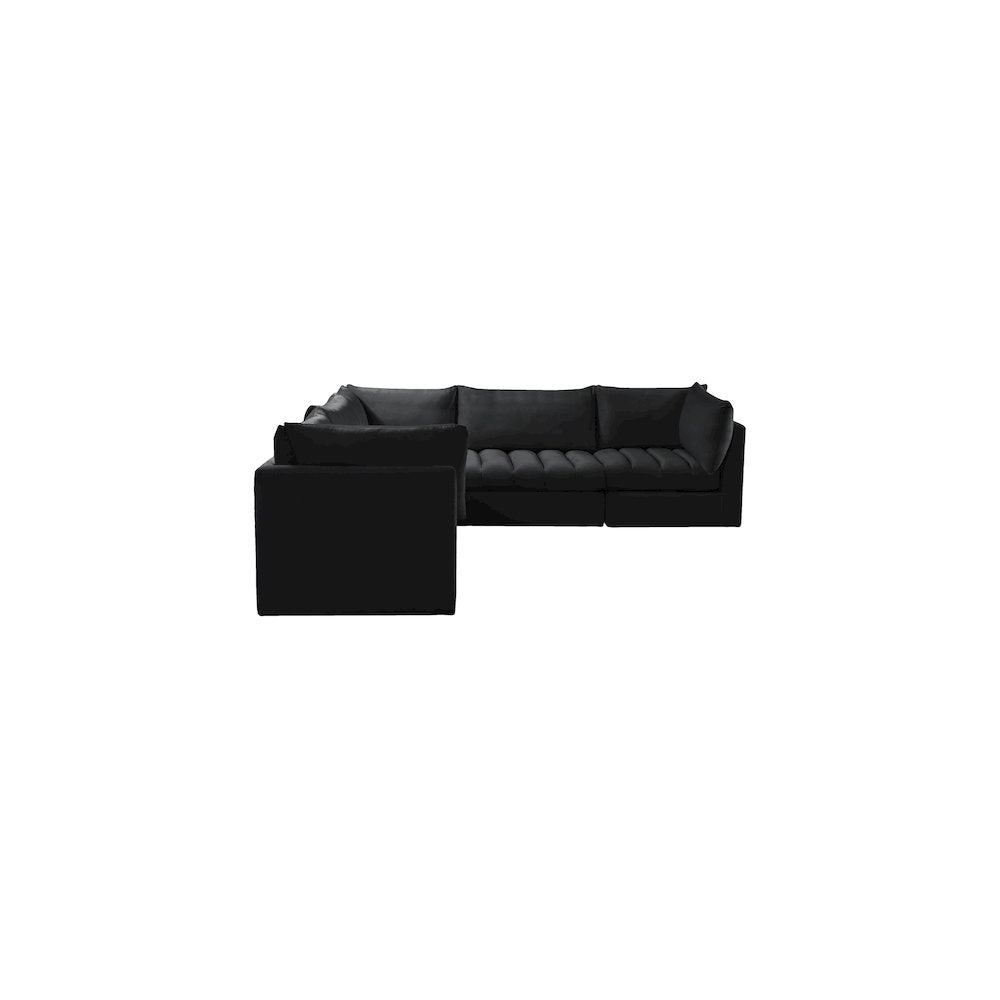 Jacob Black Velvet Modular Sectional