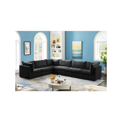 Jacob Black Velvet Modular Sectional