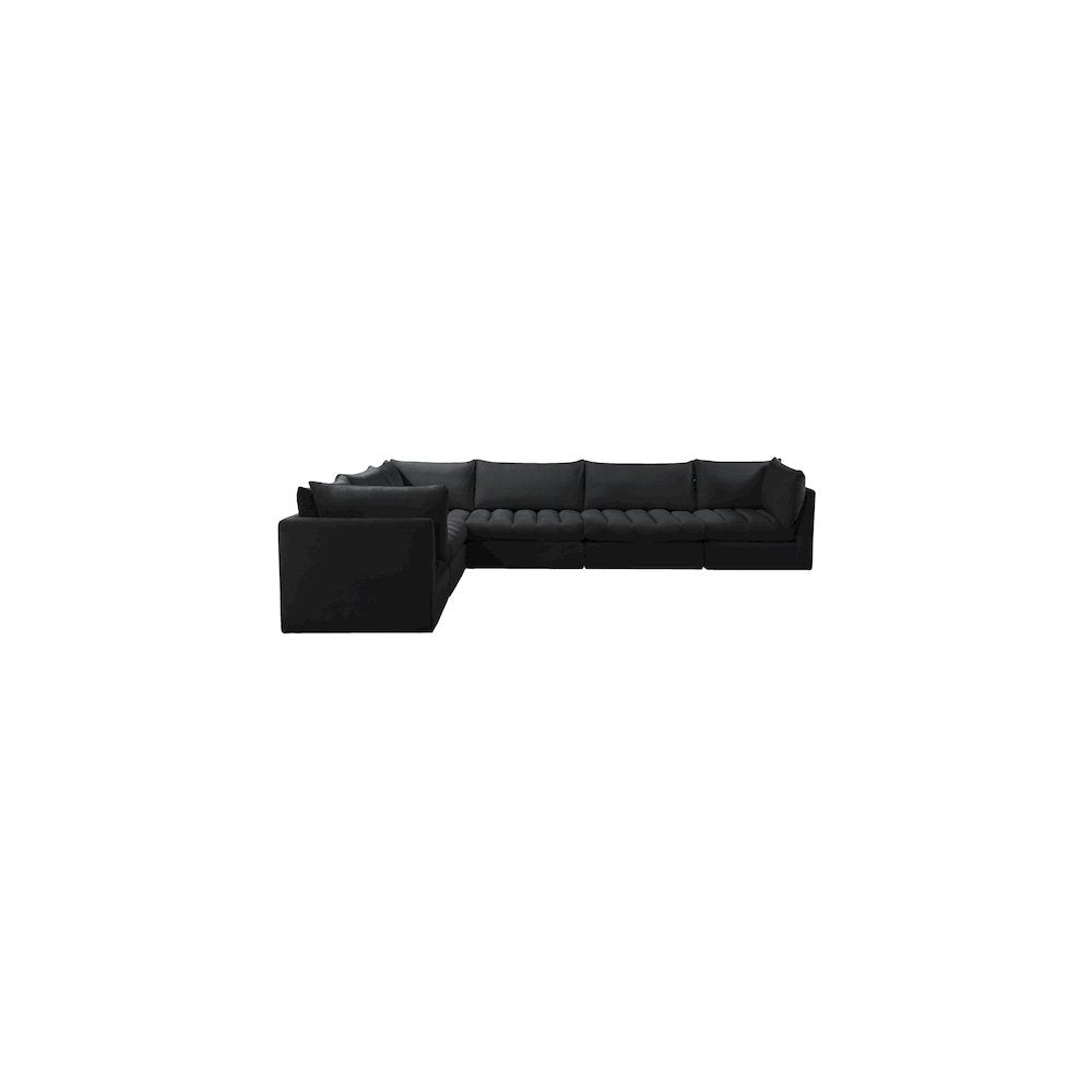 Jacob Black Velvet Modular Sectional