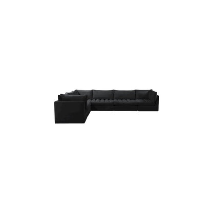 Jacob Black Velvet Modular Sectional