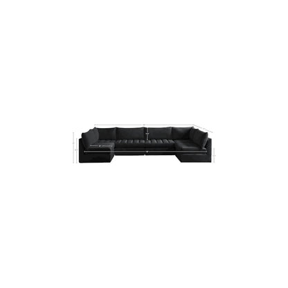Jacob Black Velvet Modular Sectional