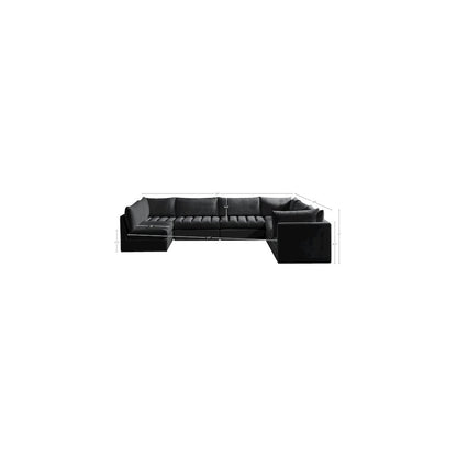 Jacob Black Velvet Modular Sectional
