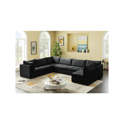 Jacob Black Velvet Modular Sectional
