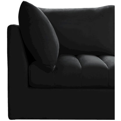 Jacob Black Velvet Modular Sectional