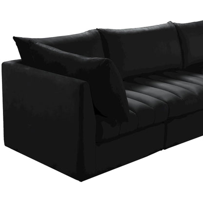Jacob Black Velvet Modular Sectional