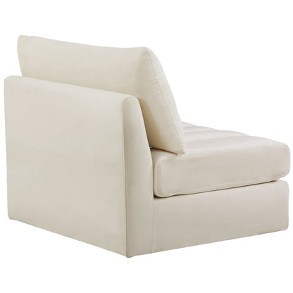 Jacob Cream Velvet Armless
