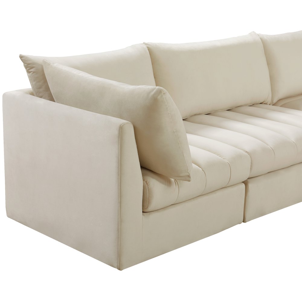 Jacob Cream Velvet Modular Sofa