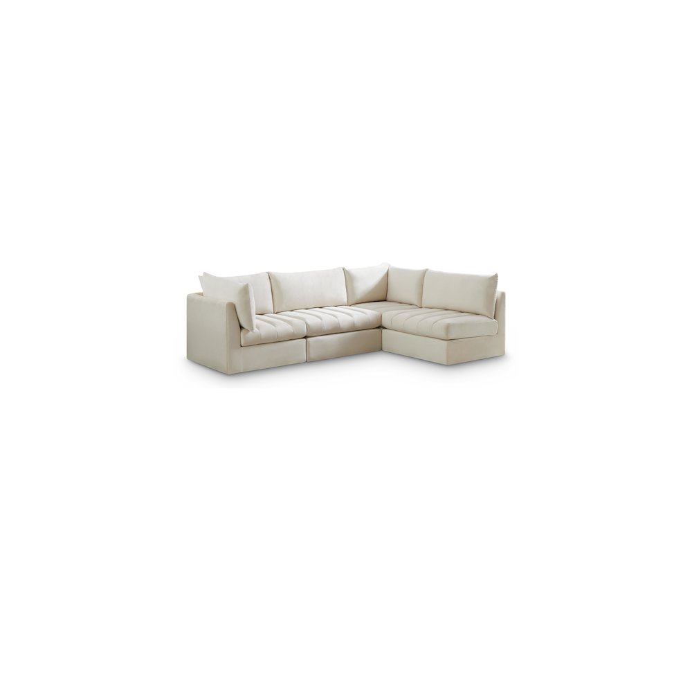 Jacob Cream Velvet Modular Sectional