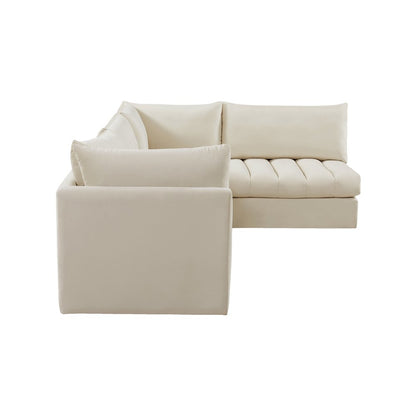 Jacob Cream Velvet Modular Sectional