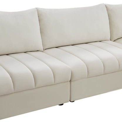 Jacob Cream Velvet Modular Sectional