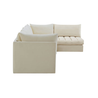 Jacob Cream Velvet Modular Sectional