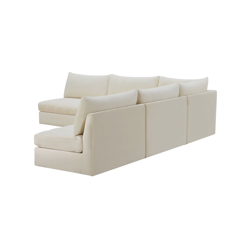 Jacob Cream Velvet Modular Sectional