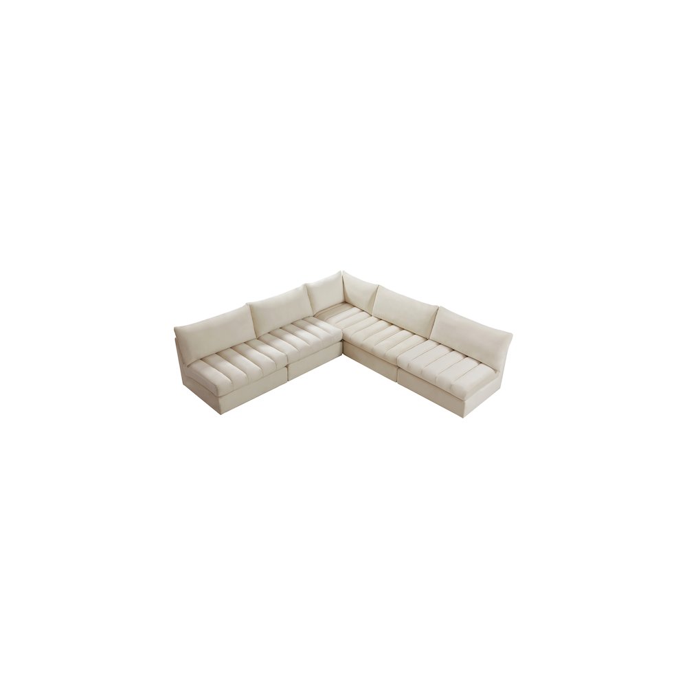 Jacob Cream Velvet Modular Sectional