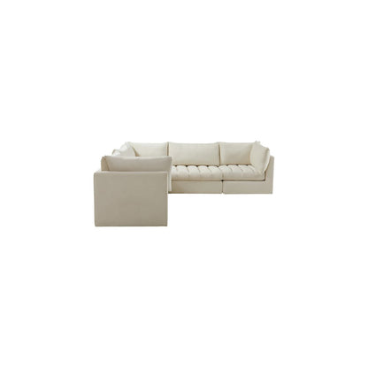 Jacob Cream Velvet Modular Sectional