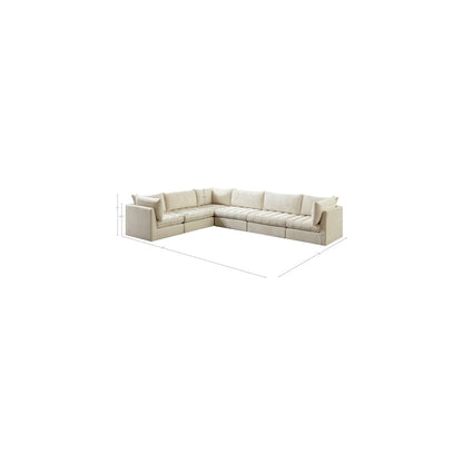 Jacob Cream Velvet Modular Sectional