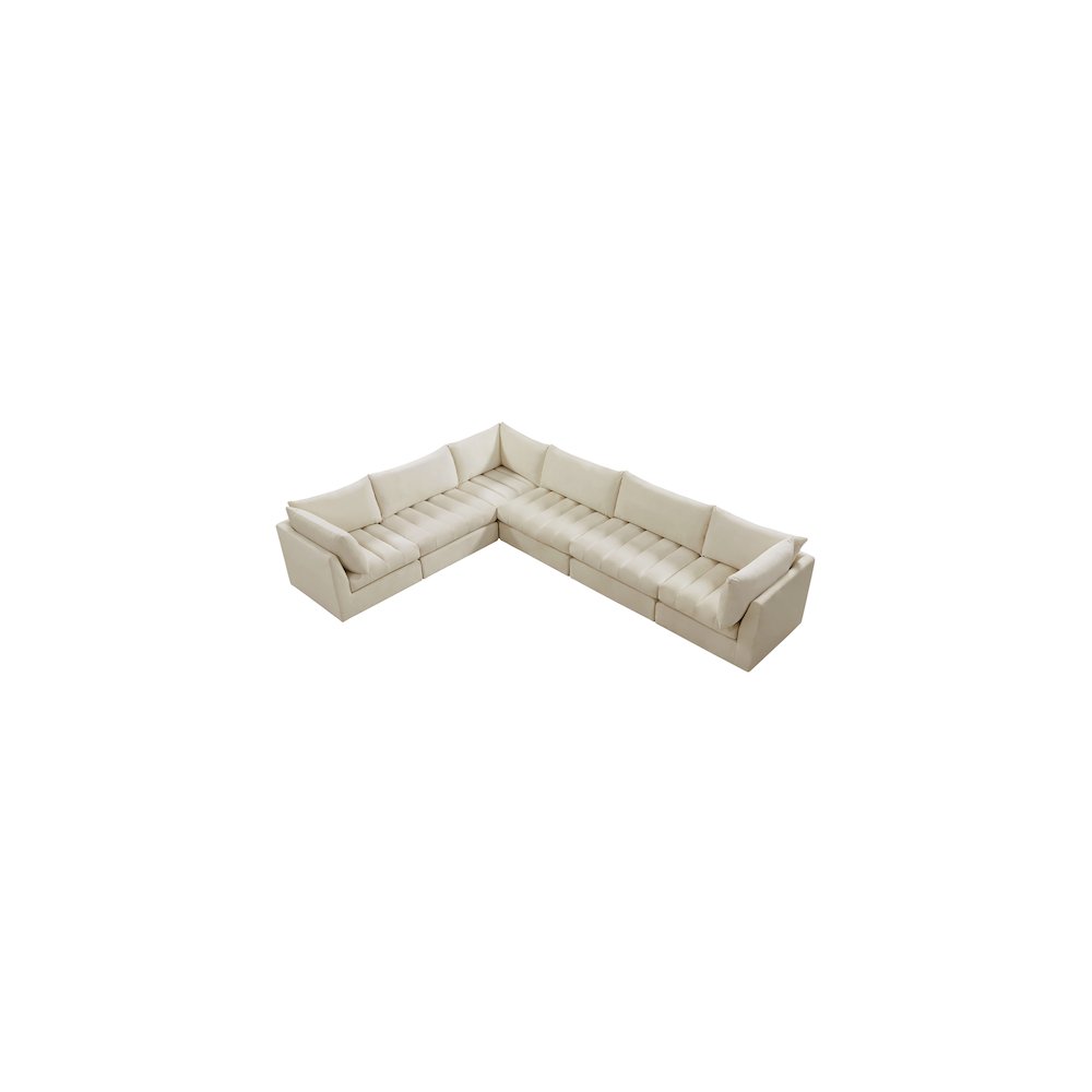 Jacob Cream Velvet Modular Sectional