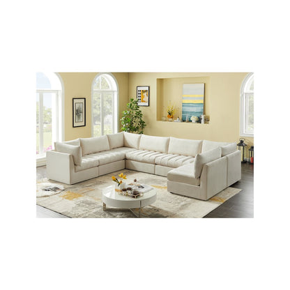 Jacob Cream Velvet Modular Sectional