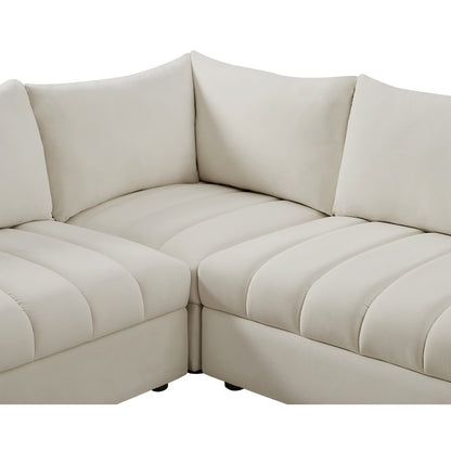 Jacob Cream Velvet Modular Sectional