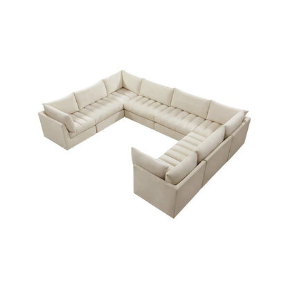 Jacob Cream Velvet Modular Sectional