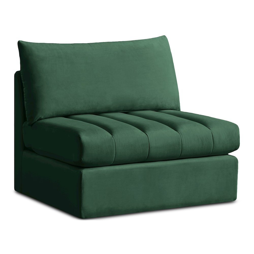 Jacob Green Velvet Armless