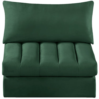 Jacob Green Velvet Armless