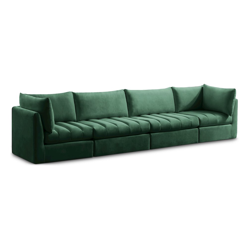 Jacob Green Velvet Modular Sofa