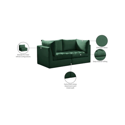 Jacob Green Velvet Modular Sofa